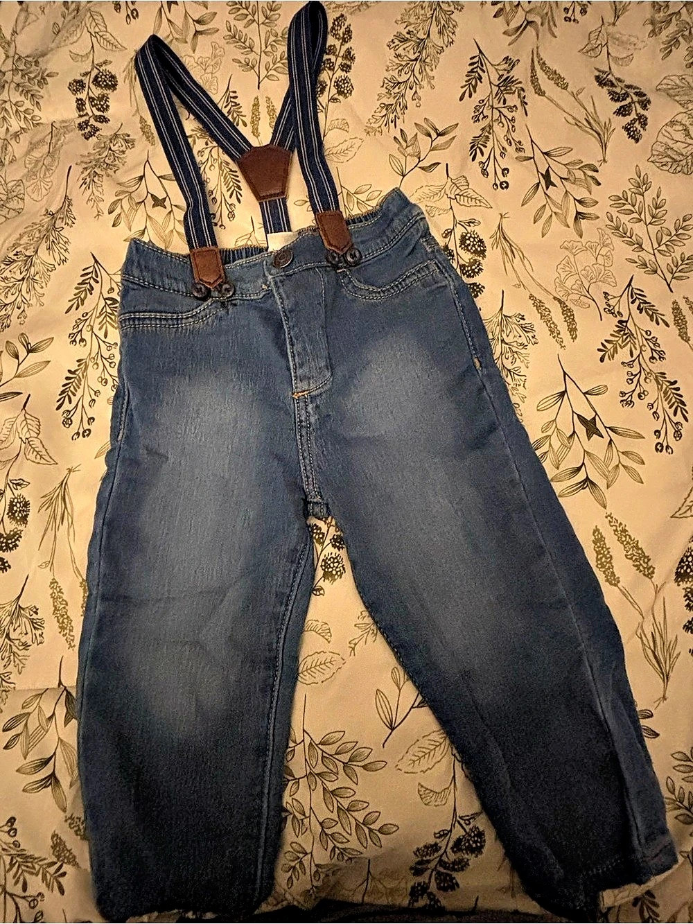 Kids Denim Overalls in Blue